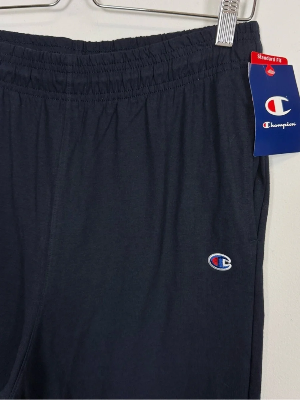Champion Everyday Cotton Jogger Mens Medium Navy Blue Sweatpants Pockets NWT